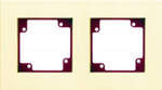 Рамка 2-ая (беж платформа) цвет бордо Gusi Electric
