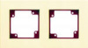 Рамка 2-ая (бордовая платф) цвет беж. Gusi Electric